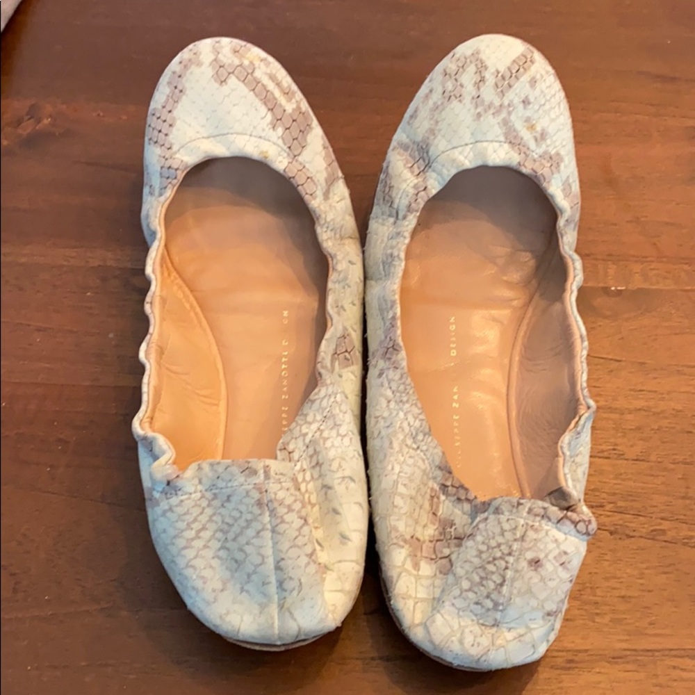 Giuseppe Zanotti Leather Animal Print Ballet flats 🥿 - Picture 4 of 6